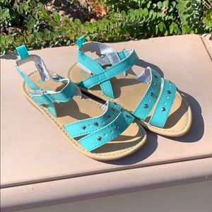 Carter's Toddler Girls teal strappy sandals